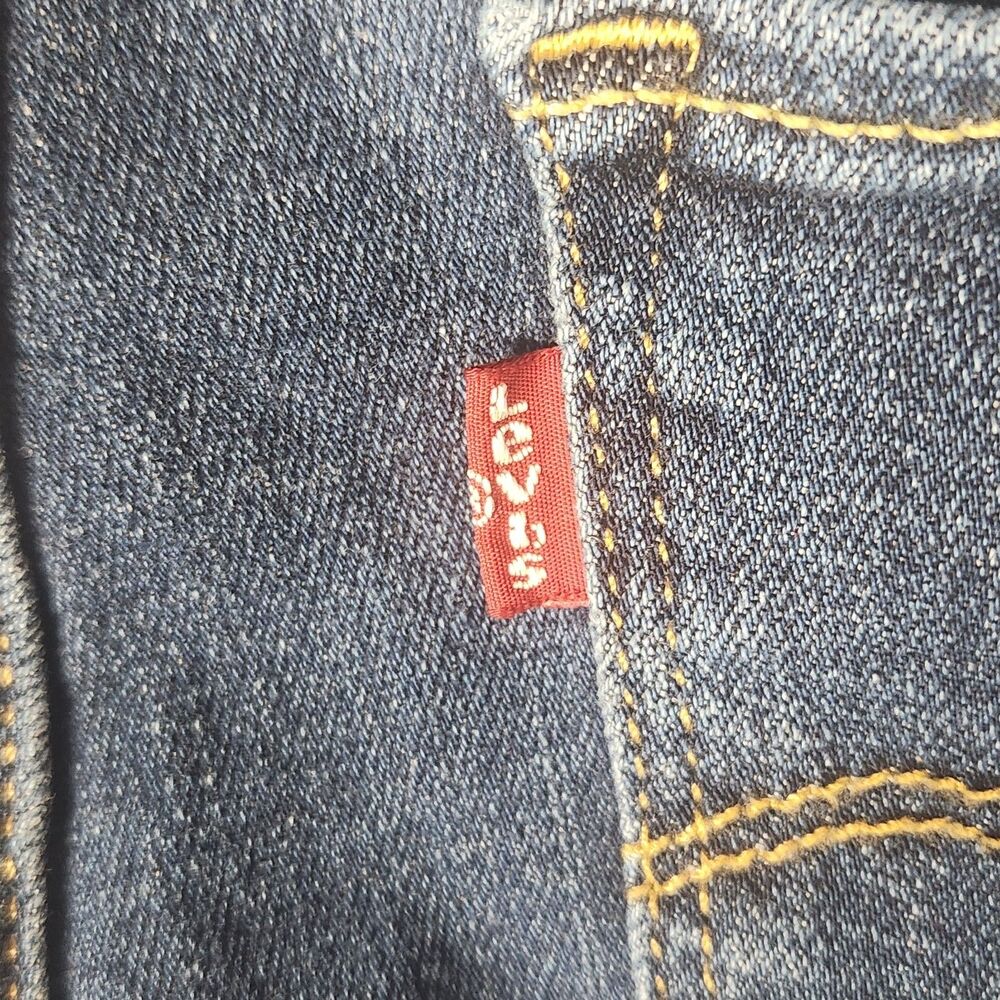 Levi’s 721 High Rise Skinny Jeans Women’s 29x30 Distressed Blue Stretch - Picture 6 of 13